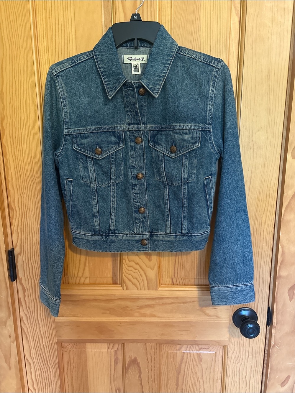 Madewell Medium Blue Denim Trucker Jacket
